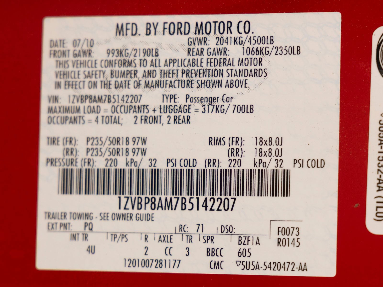 2011 Ford Mustang V6 Premium