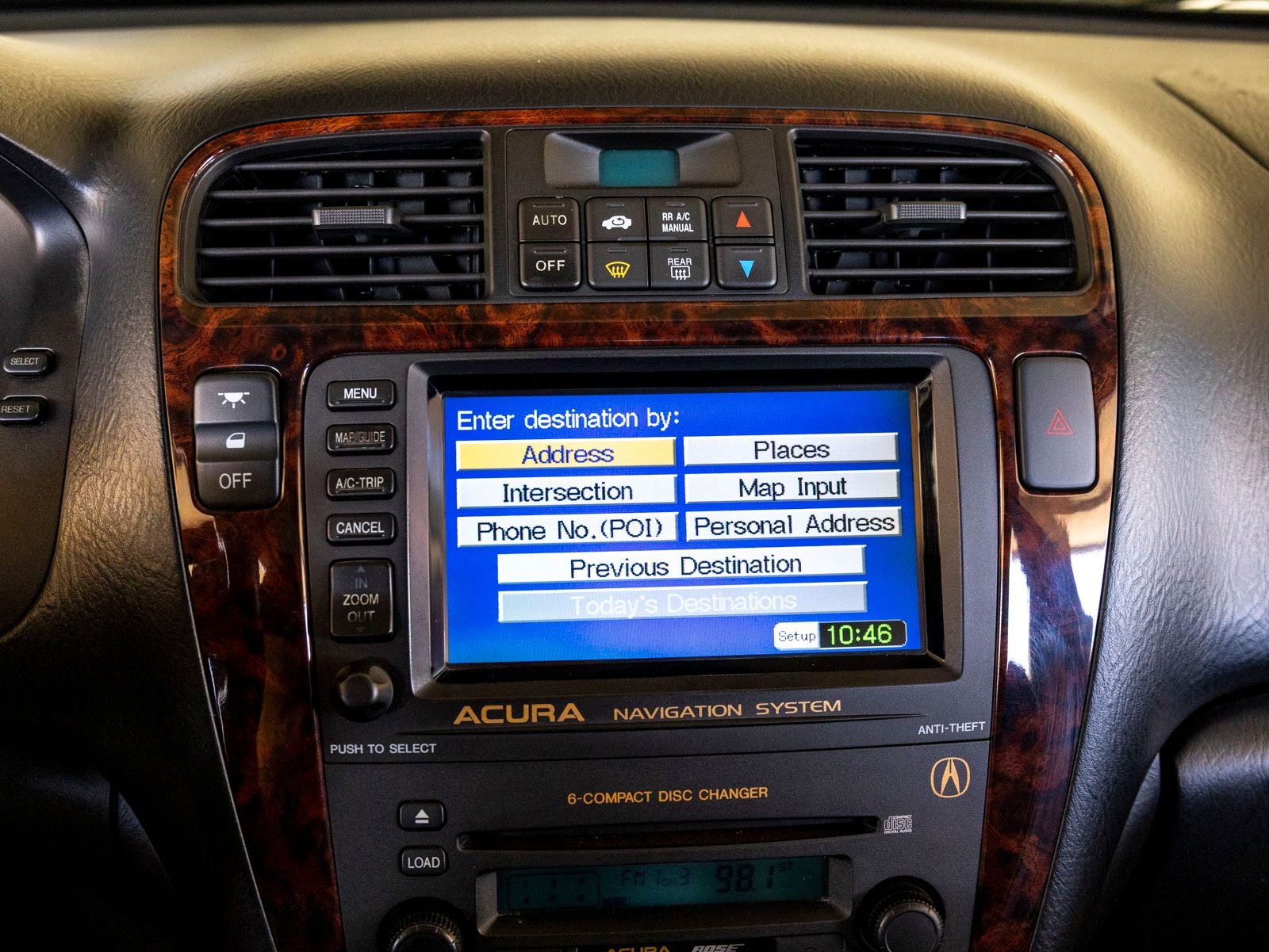 2001 Acura MDX Touring Navigation