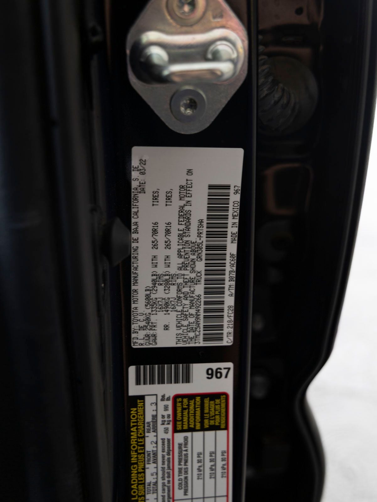 2022 Toyota Tacoma SR5 V6