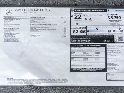 2026 Mercedes-Benz GLE GLE 350 4MATIC®