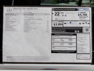 2026 Mercedes-Benz GLE GLE 350 4MATIC®