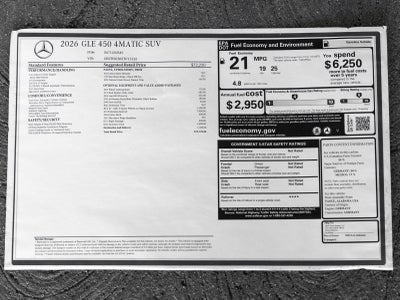 2026 Mercedes-Benz GLE GLE 450 4MATIC®