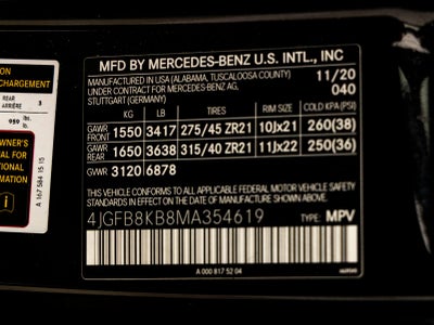 2021 Mercedes-Benz GLE GLE 63 S AMG® 4MATIC®