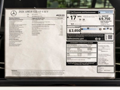 2026 Mercedes-Benz GLE GLE 63 S AMG® 4MATIC®