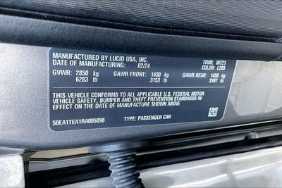 2024 Lucid Air Touring