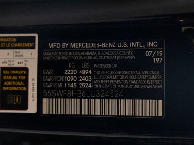 2020 Mercedes-Benz C-Class C 63 S AMG®