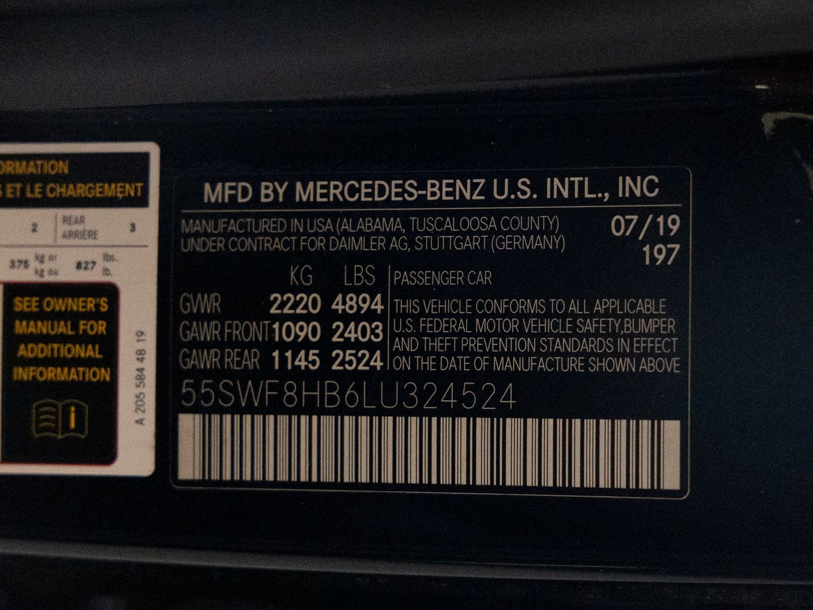 2020 Mercedes-Benz C-Class C 63 S AMG®