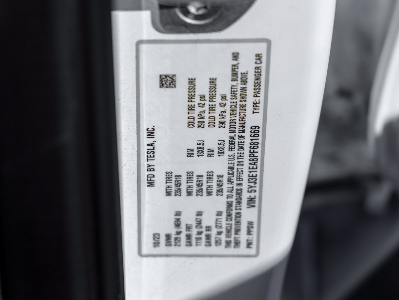2023 Tesla Model 3 Base