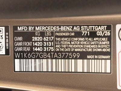 2026 Mercedes-Benz S-Class S 580 4MATIC®