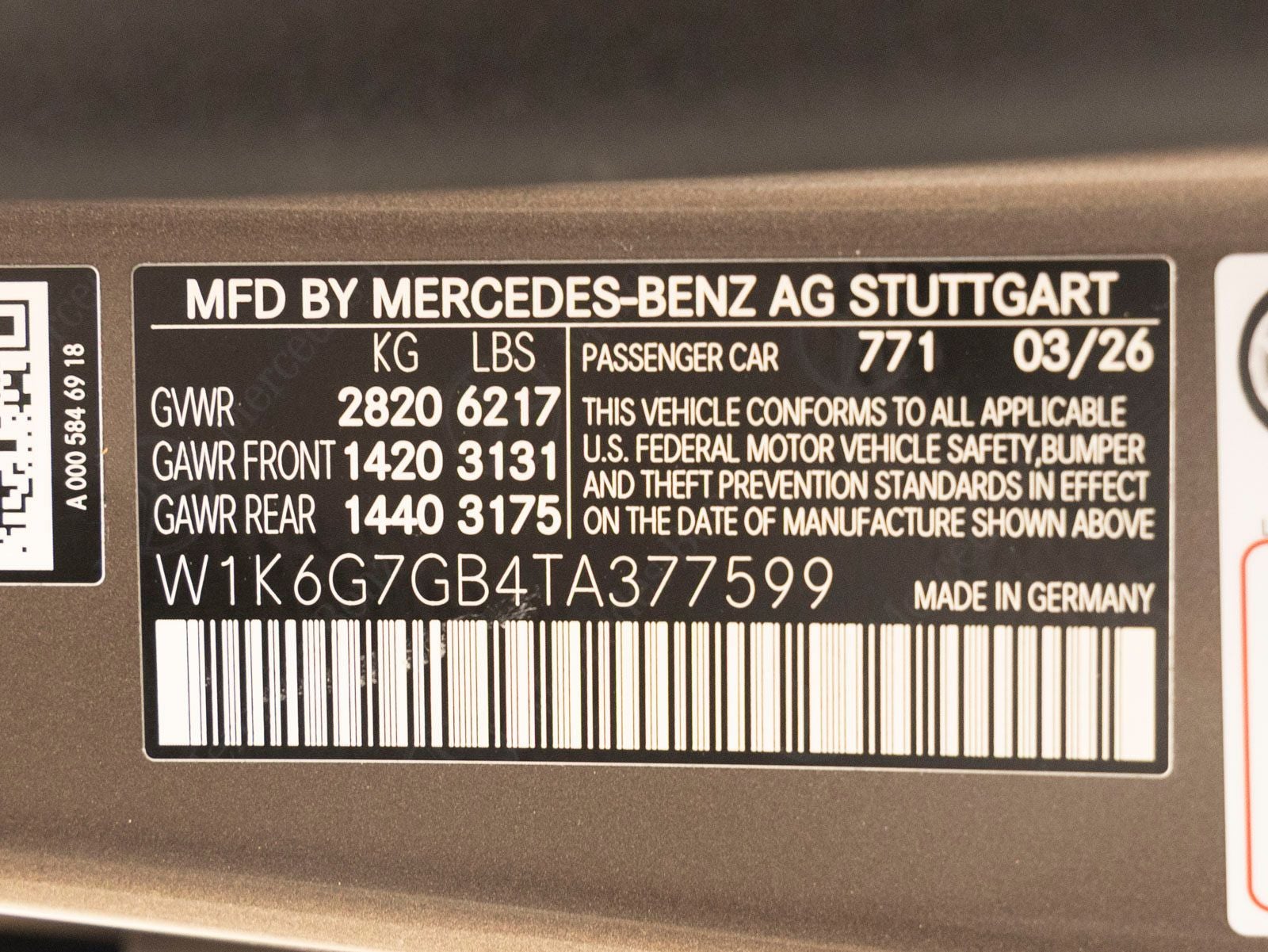 2026 Mercedes-Benz S-Class S 580 4MATIC®
