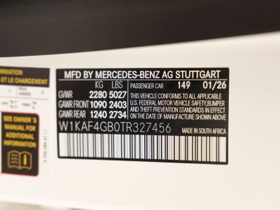 2026 Mercedes-Benz C-Class C 300