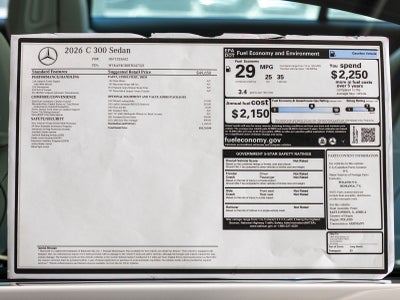 2026 Mercedes-Benz C-Class C 300