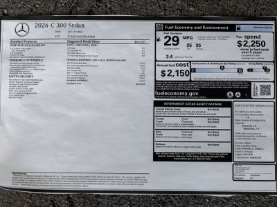 2026 Mercedes-Benz C-Class C 300