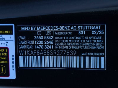 2025 Mercedes-Benz C-Class C 63 S AMG® 4MATIC®