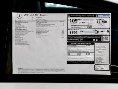 2027 Mercedes-Benz CLA CLA 250+