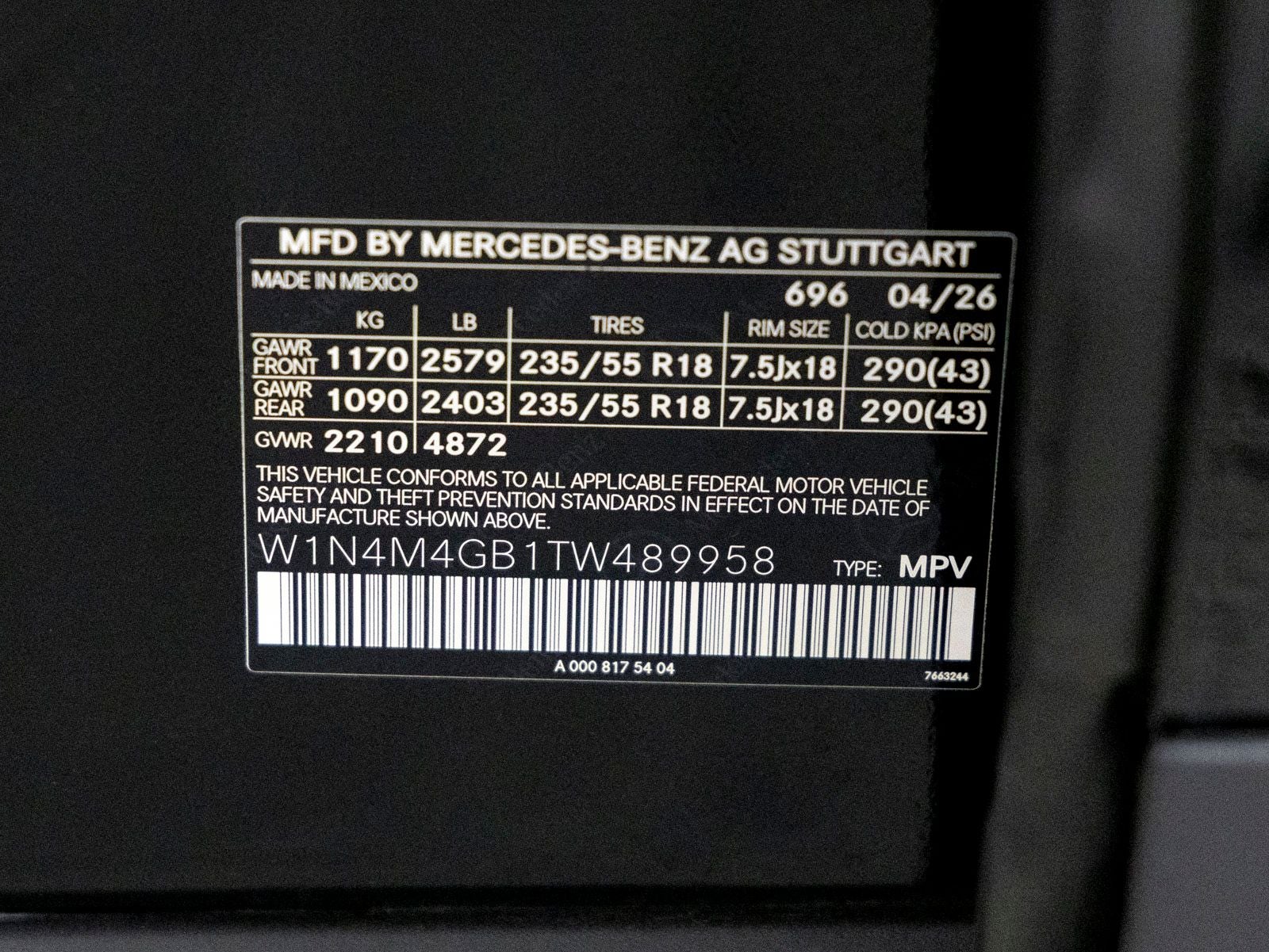 2026 Mercedes-Benz GLB GLB 250
