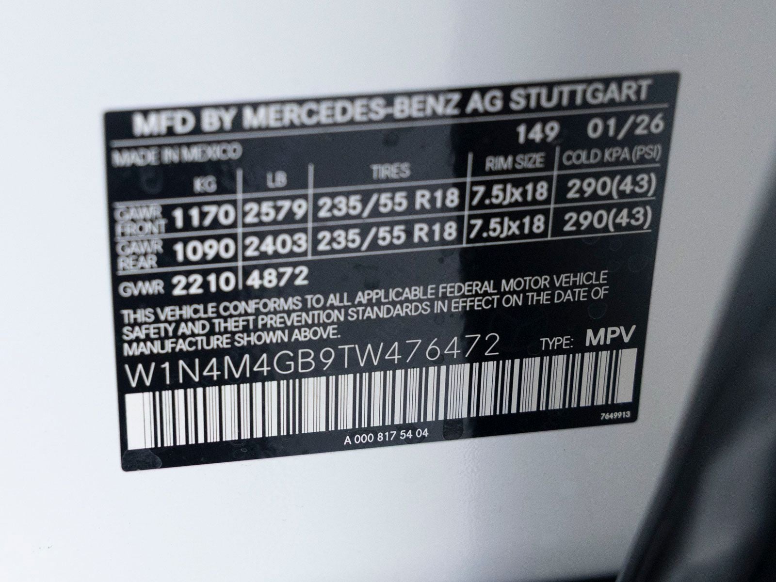 2026 Mercedes-Benz GLB GLB 250