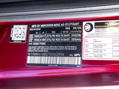 2026 Mercedes-Benz G-Class G 550 4MATIC®