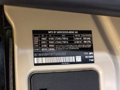 2026 Mercedes-Benz Sprinter 2500 Base