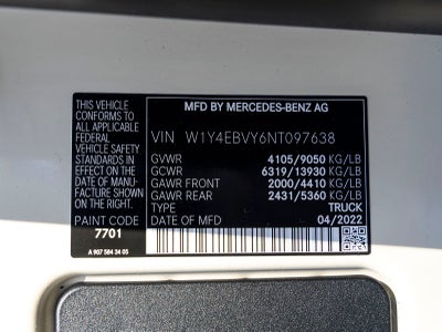 2022 Mercedes-Benz Sprinter 2500 Cargo 144 WB