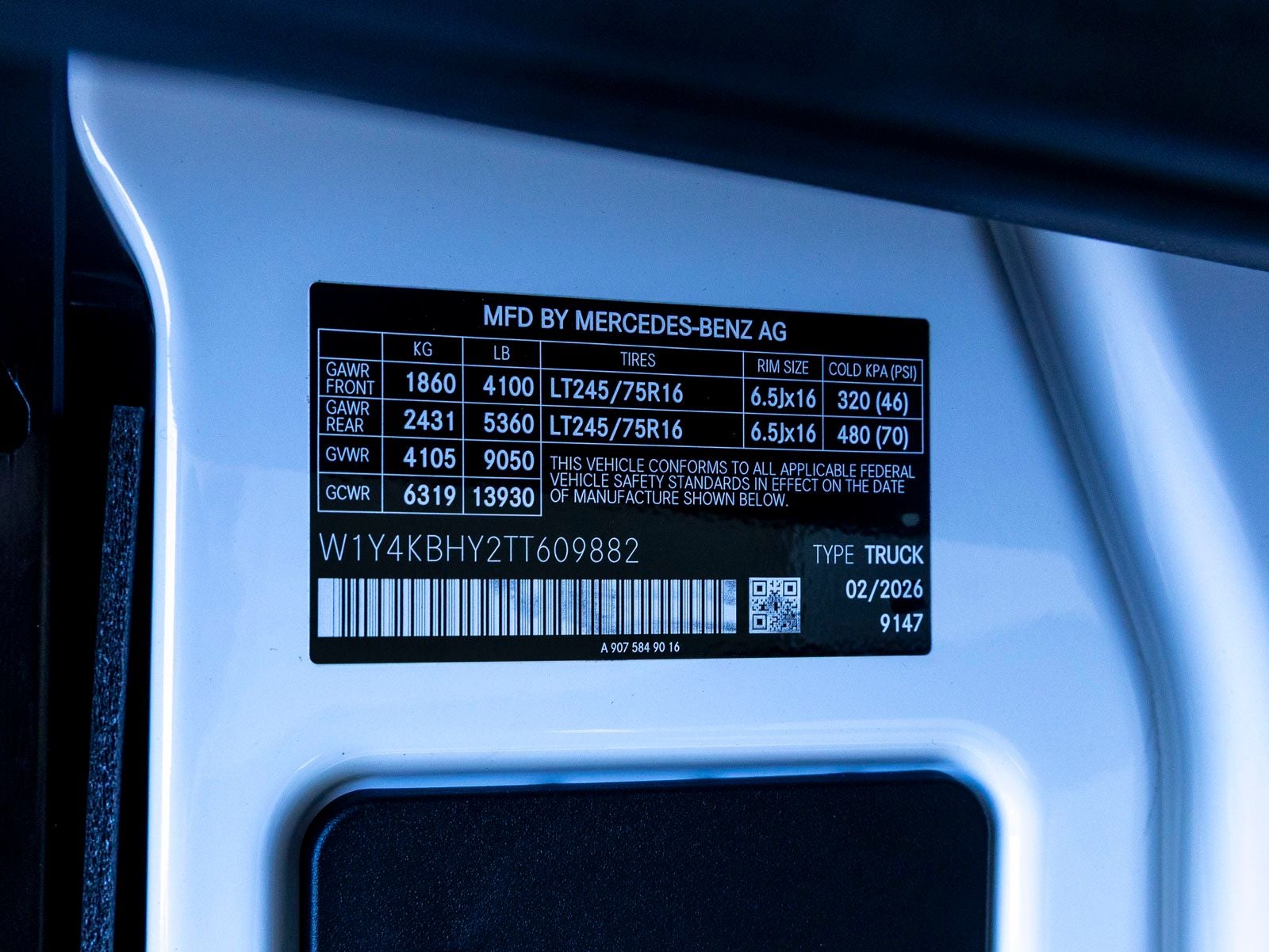 2026 Mercedes-Benz Sprinter 2500 Cargo 144 WB