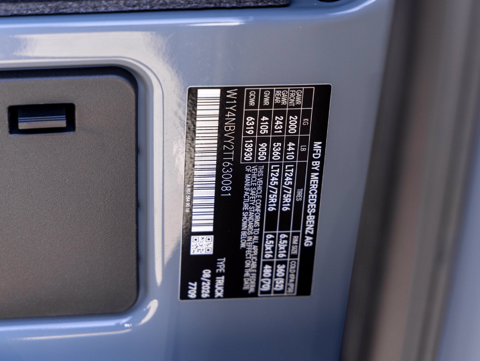 2026 Mercedes-Benz Sprinter 2500 Cargo 144 WB 4MATIC®