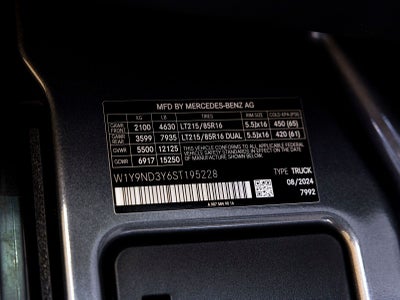2025 Mercedes-Benz Sprinter 4500 Extended Cargo Van 170 in. WB