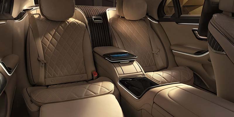 mercedes-benz s-class rear interior view