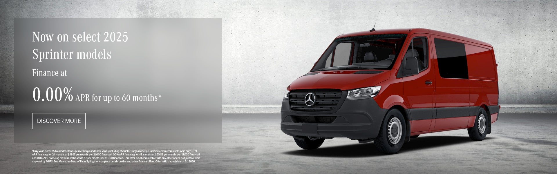 2025 Sprinter models APR special