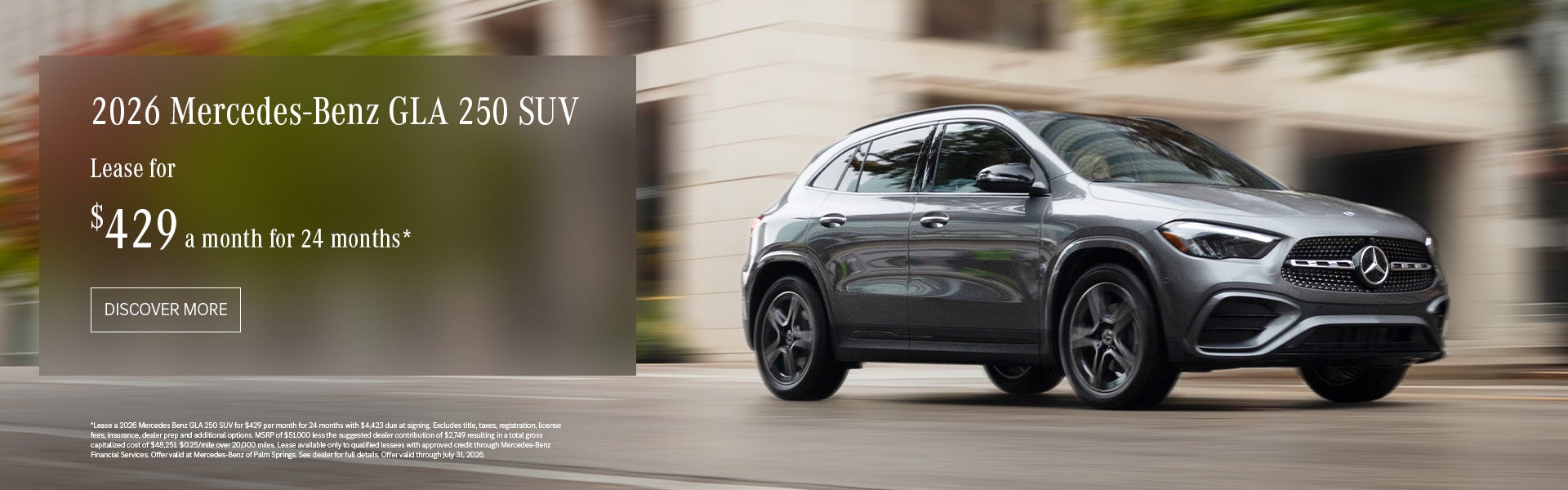GLA 250 Lease Banner