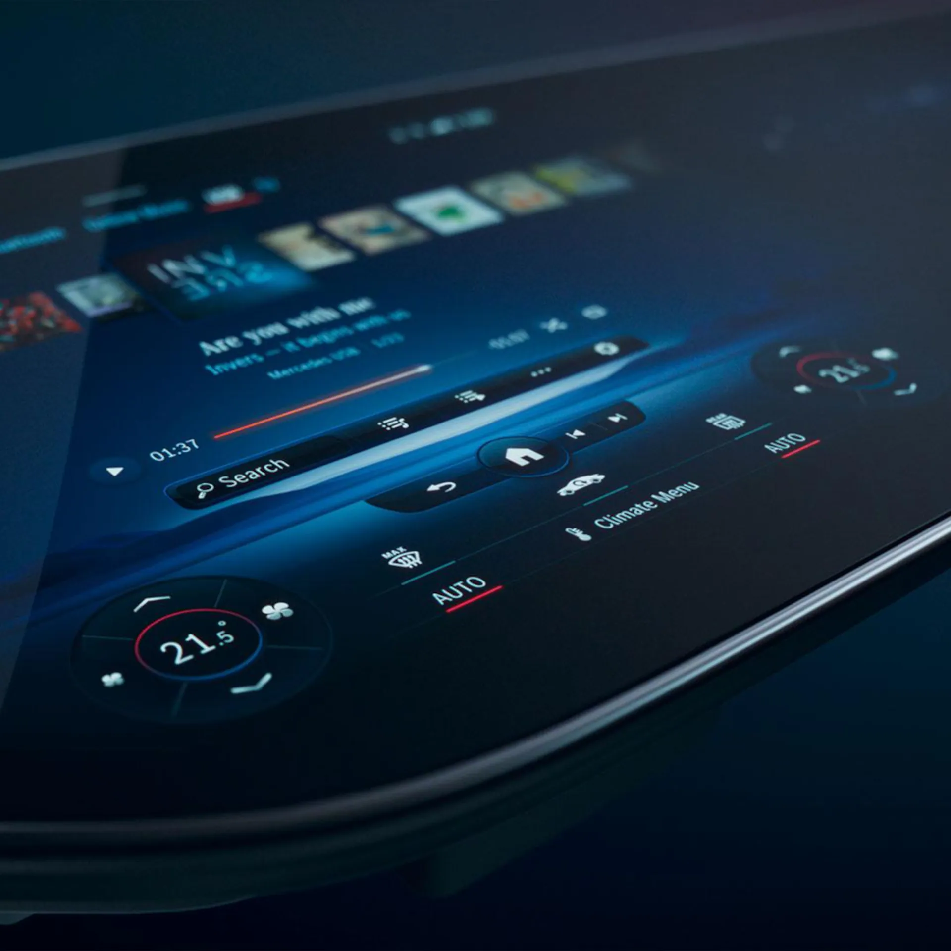 Mercedes-Benz EQ model with Hyperscreen